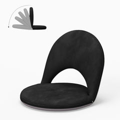 5-Position Foldable Floor Chair with Adjustable Backrest
