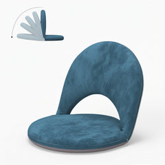 5-Position Foldable Floor Chair with Adjustable Backrest