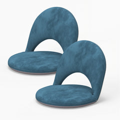 5-Position Foldable Floor Chair with Adjustable Backrest