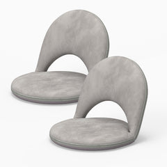 5-Position Foldable Floor Chair with Adjustable Backrest
