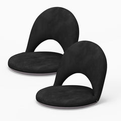 5-Position Foldable Floor Chair with Adjustable Backrest