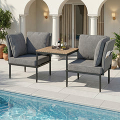 5-in-1 Modular Aluminum Patio Furniture Set