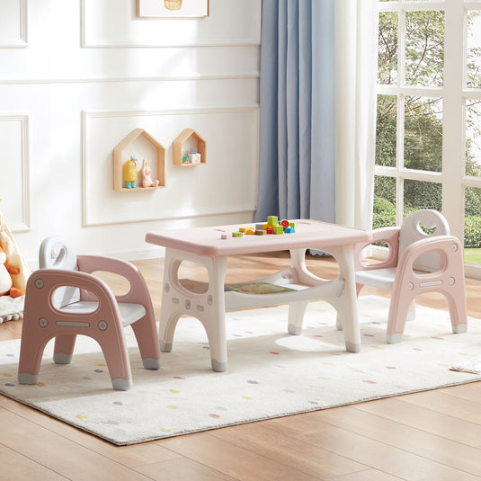 GITAWUSA Montessori Kids Table and Chairs Set