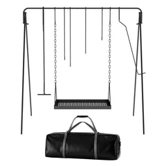 Swing Campfire Grill Grate & Cooking Rack for Fire Pit Grilling