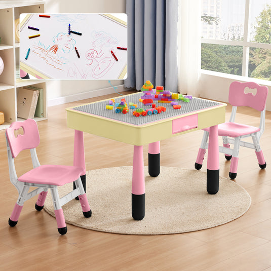 Doreroom 3~10 Ages Adjustable Table and Chair Set