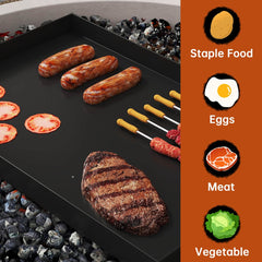 Swing Campfire Grill Grate & Cooking Rack for Fire Pit Grilling