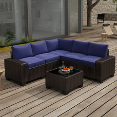 Outdoor Wicker Sofa Set