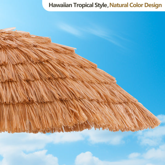 Kbrellaoutlets Sun Umbrella Hawaii Style Dome Top