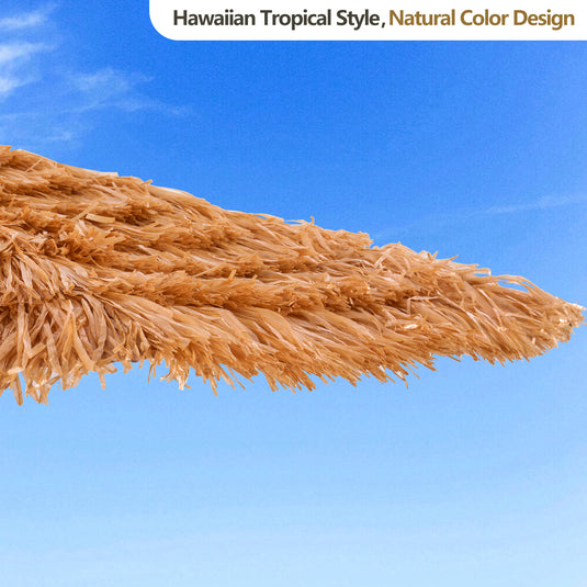 Kbrellaoutlets Sun Umbrella Hawaii Style Flat Top