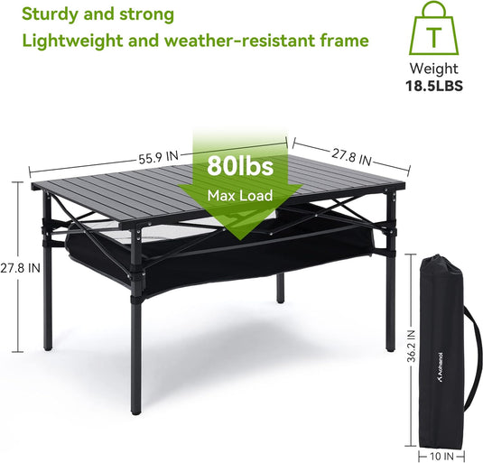 ABSCONDO Portable Folding Camping Table