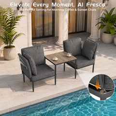 5-in-1 Modular Aluminum Patio Furniture Set