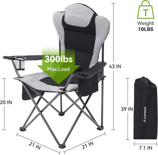 Aohanoi 300 lbs Weight Capacity Camping Chairs