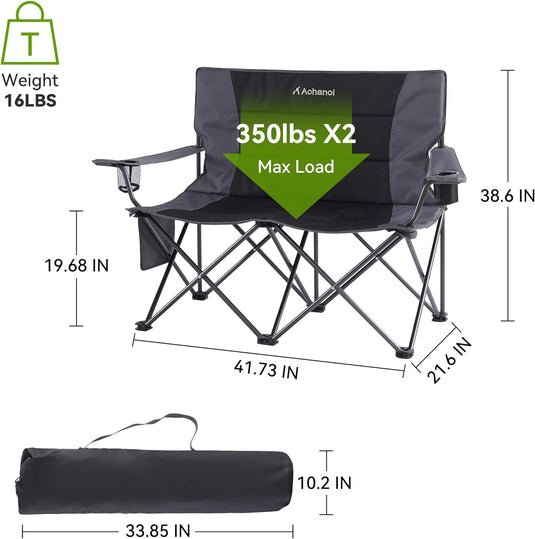 Aohanoi Heated Love Seat Camping Chair