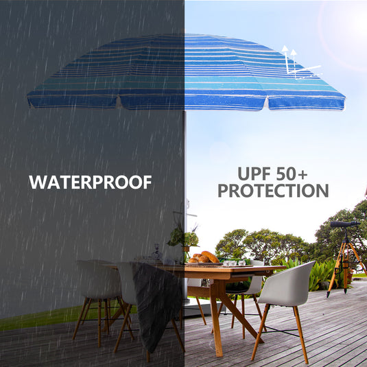 Kbrellaoutlets UV 50+ Protection Sun Umbrella