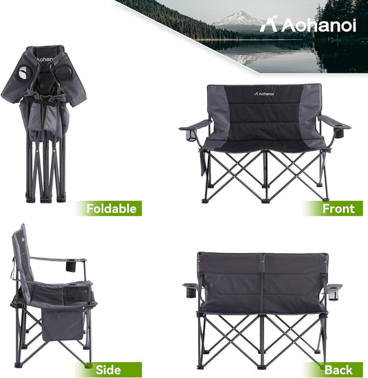 Aohanoi Heated Love Seat Camping Chair