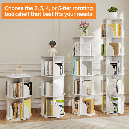 360° Rotating Wooden Storage Cabinet