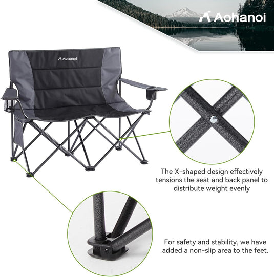 Aohanoi Heated Love Seat Camping Chair