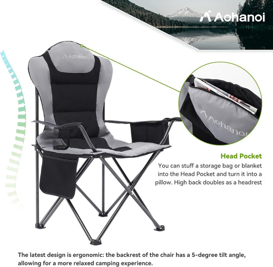 Aohanoi 300 lbs Weight Capacity Camping Chairs