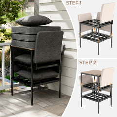 5-in-1 Modular Aluminum Patio Furniture Set
