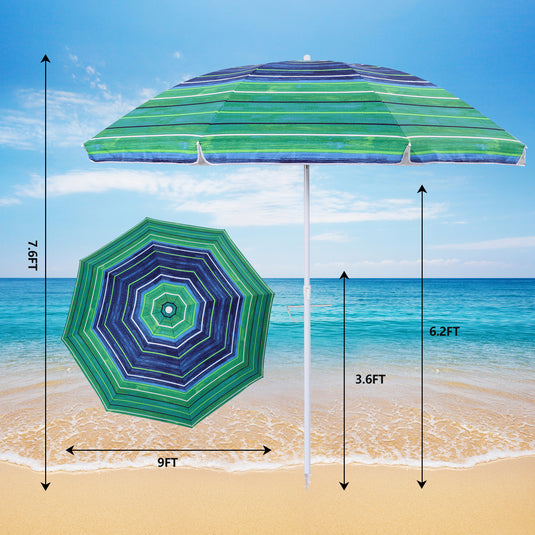 Kbrellaoutlets UV 50+ Protection Sun Umbrella