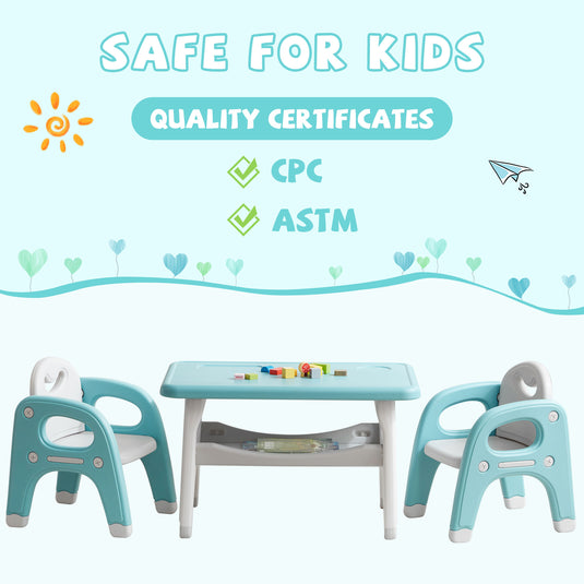 GITAWUSA Montessori Kids Table and Chairs Set