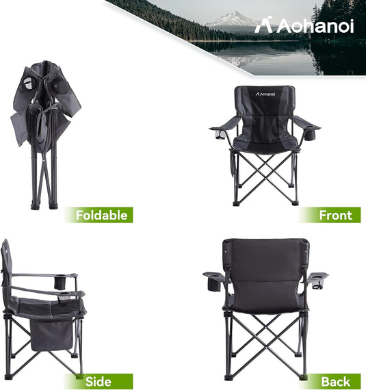 Aohanoi 500 lbs Weight Capacity Camping Chairs