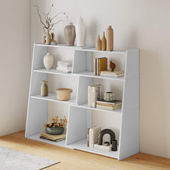 3 Tier Expandable Corner Bookshelf for Small Space