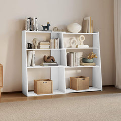 3 Tier Expandable Corner Bookshelf for Small Space