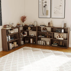 3 Tier Expandable Corner Bookshelf for Small Space