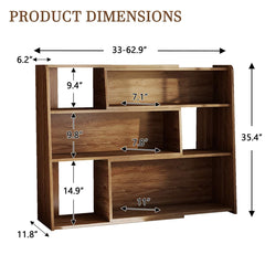 3 Tier Expandable Corner Bookshelf for Small Space