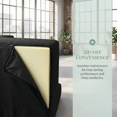 Frameless Memory Foam Sectional Couch with Cushion Covers