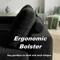 Frameless Memory Foam Sectional Couch with Cushion Covers