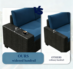 Outdoor Wicker Sofa Set