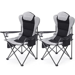 Folding Heavy Duty Camping Chairs 300 lbs Capacity